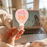 Bravery Is In My Dna Stickers | Faith quote sticker set, finished with smooth detailed printing, great for journals, planners, laptops, phone cases, notebooks and craft pages, bringing subtle motivation to creative spaces. - Image 3