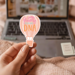 Bravery Is In My Dna Stickers | Faith quote sticker set, finished with smooth detailed printing, great for journals, planners, laptops, phone cases, notebooks and craft pages, bringing subtle motivation to creative spaces.