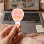 Motivation Starts The Fire Discipline Keeps It Burning Stickers | Motivational sticker set, made with clear, crisp lettering, perfect for journals, planners, laptops, notebooks, phone cases and creative projects, making a thoughtful small gift for loved ones.