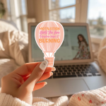 Motivation Starts The Fire Discipline Keeps It Burning Stickers | Motivational sticker set, made with clear, crisp lettering, perfect for journals, planners, laptops, notebooks, phone cases and creative projects, making a thoughtful small gift for loved ones. - Image 3