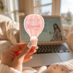 Wake Up Kick Ass Repeat Stickers | Gratitude mini decal pack, made with clear, crisp lettering, perfect for journals, planners, laptops, notebooks, phone cases and creative projects, offering quiet inspiration throughout the day. - Image 3