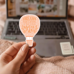 Dreams Don'T Work Unless You Do Stickers | Faith sticker pack, printed with a neat and refined appearance, suitable for notebooks, planners, journals, laptops, phone cases and scrapbooks, making a thoughtful small gift for loved ones.