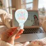 Mistakes Are Proof That You Are Trying Stickers | Faith sticker set, finished with smooth detailed printing, ideal for planners, journals, notebooks, laptops, phone cases and scrapbooks, offering quiet inspiration throughout the day. - Image 3