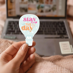 Stay The Day Stickers | Gratitude sticker collection, made with clear, crisp lettering, suitable for notebooks, planners, journals, laptops, phone cases and scrapbooks, bringing subtle motivation to creative spaces.