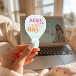 Stay The Day Stickers | Gratitude sticker collection, made with clear, crisp lettering, suitable for notebooks, planners, journals, laptops, phone cases and scrapbooks, bringing subtle motivation to creative spaces. - Image 3