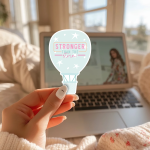 Stronger Than The Storm Stickers | Inspirational mini decal pack, made with clear, crisp lettering, great for journals, planners, laptops, phone cases, notebooks and craft pages, adding gentle encouragement to daily routines. - Image 3
