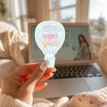 Never Give Up On The Things That Makes You Smile Stickers | Inspirational sticker collection, crafted with attention to detail, perfect for journals, planners, laptops, notebooks, phone cases and creative projects, offering quiet inspiration throughout the day. - Image 3