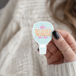 She Believed She Could So She Did Stickers | Motivational sticker set, crafted with attention to detail, ideal for planners, journals, notebooks, laptops, phone cases and scrapbooks, adding gentle encouragement to daily routines. - Image 2