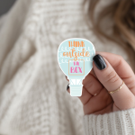 Think Outside The Box Stickers | Inspirational sticker pack, designed with a clean matte look, great for journals, planners, laptops, phone cases, notebooks and craft pages, making a thoughtful small gift for loved ones. - Image 2