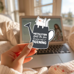 Motivation Starts The Fire Discipline Keeps It Burning Stickers | Motivational sticker collection, printed with a neat and refined appearance, great for journals, planners, laptops, phone cases, notebooks and craft pages, making a thoughtful small gift for loved ones. - Image 3