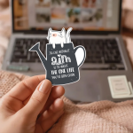 To Live Without Aim Is To Waste The One Life You'Ve Been Given Stickers | Motivational sticker set, made with clear, crisp lettering, great for journals, planners, laptops, phone cases, notebooks and craft pages, making a thoughtful small gift for loved ones.