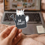 No Doubt Stickers | Faith sticker pack, printed with a neat and refined appearance, suitable for notebooks, planners, journals, laptops, phone cases and scrapbooks, supporting personal reflection through simple visuals.