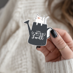 Turn I Wish Into I Will Stickers | Kindness sticker pack, crafted with attention to detail, ideal for planners, journals, notebooks, laptops, phone cases and scrapbooks, supporting personal reflection through simple visuals. - Image 2