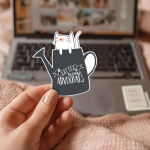 Say Yes To New Adventures Stickers | Faith quote sticker set, crafted with attention to detail, ideal for planners, journals, notebooks, laptops, phone cases and scrapbooks, adding gentle encouragement to daily routines.