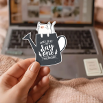 One Day Or Day One You Decide Stickers | Gratitude quote sticker set, crafted with attention to detail, ideal for planners, journals, notebooks, laptops, phone cases and scrapbooks, offering quiet inspiration throughout the day.