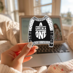 A Productive Life Is A Planned One Stickers | Gratitude sticker pack, designed with a clean matte look, ideal for planners, journals, notebooks, laptops, phone cases and scrapbooks, offering quiet inspiration throughout the day. - Image 3