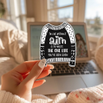To Live Without Aim Is To Waste The One Life You'Ve Been Given Stickers | Motivational sticker collection, finished with smooth detailed printing, ideal for planners, journals, notebooks, laptops, phone cases and scrapbooks, bringing subtle motivation to creative spaces. - Image 3