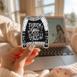 Throw Glitter In Today'S Face Stickers | Kindness sticker collection, designed with a clean matte look, ideal for planners, journals, notebooks, laptops, phone cases and scrapbooks, making a thoughtful small gift for loved ones. - Image 3
