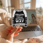 Follow Your Dreams They Know The Way Stickers | Gratitude sticker pack, made with clear, crisp lettering, suitable for notebooks, planners, journals, laptops, phone cases and scrapbooks, making a thoughtful small gift for loved ones. - Image 3