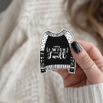 Turn I Wish Into I Will Stickers | Inspirational quote sticker set, finished with smooth detailed printing, ideal for planners, journals, notebooks, laptops, phone cases and scrapbooks, bringing subtle motivation to creative spaces. - Image 2