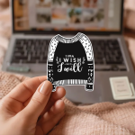 Turn I Wish Into I Will Stickers | Inspirational quote sticker set, finished with smooth detailed printing, ideal for planners, journals, notebooks, laptops, phone cases and scrapbooks, bringing subtle motivation to creative spaces.