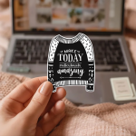 Make Today Rediculously Amazing Stickers | Inspirational quote sticker set, crafted with attention to detail, suitable for notebooks, planners, journals, laptops, phone cases and scrapbooks, making a thoughtful small gift for loved ones.