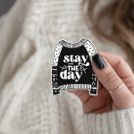 Stay The Day Stickers | Inspirational sticker set, printed with a neat and refined appearance, suitable for notebooks, planners, journals, laptops, phone cases and scrapbooks, offering quiet inspiration throughout the day. - Image 2