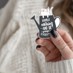 Expect Nothing And Be Grateful For Everything Stickers | Kindness sticker set, designed with a clean matte look, suitable for notebooks, planners, journals, laptops, phone cases and scrapbooks, offering quiet inspiration throughout the day.