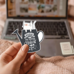 Small Seeds Of Gratitude Will Produce A Harvest Of Hope Stickers | Motivational sticker collection, designed with a clean matte look, ideal for planners, journals, notebooks, laptops, phone cases and scrapbooks, supporting personal reflection through simple visuals. - Image 3