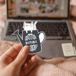 Gratitude Restores My Energy Stickers | Inspirational quote sticker set, made with clear, crisp lettering, ideal for planners, journals, notebooks, laptops, phone cases and scrapbooks, making a thoughtful small gift for loved ones. - Image 3