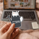 Each Thank You Clears My Mind Stickers | Kindness sticker collection, made with clear, crisp lettering, perfect for journals, planners, laptops, notebooks, phone cases and creative projects, bringing subtle motivation to creative spaces. - Image 3