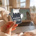 Practice Gratitude Stickers | Gratitude quote sticker set, finished with smooth detailed printing, perfect for journals, planners, laptops, notebooks, phone cases and creative projects, making a thoughtful small gift for loved ones. - Image 3
