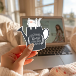 All Good Things Comes From Gratitude Stickers | Motivational sticker set, designed with a clean matte look, suitable for notebooks, planners, journals, laptops, phone cases and scrapbooks, supporting personal reflection through simple visuals. - Image 2