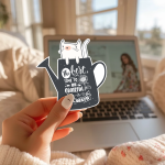 The Best Time To Be Grateful Is Always Stickers | Inspirational quote sticker set, designed with a clean matte look, perfect for journals, planners, laptops, notebooks, phone cases and creative projects, offering quiet inspiration throughout the day. - Image 2