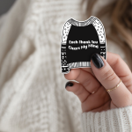Each Thank You Clears My Mind Stickers | Motivational quote sticker set, finished with smooth detailed printing, suitable for notebooks, planners, journals, laptops, phone cases and scrapbooks, making a thoughtful small gift for loved ones.