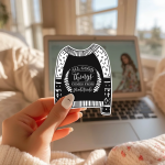 All Good Things Comes From Gratitude Stickers | Gratitude sticker set, finished with smooth detailed printing, suitable for notebooks, planners, journals, laptops, phone cases and scrapbooks, supporting personal reflection through simple visuals. - Image 2