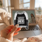Give Thanks And Be Grateful Stickers | Motivational mini decal pack, made with clear, crisp lettering, ideal for planners, journals, notebooks, laptops, phone cases and scrapbooks, adding gentle encouragement to daily routines.