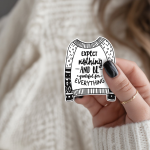 Expect Nothing – And Be – Grateful For Everything Stickers | Faith quote sticker set, printed with a neat and refined appearance, ideal for planners, journals, notebooks, laptops, phone cases and scrapbooks, bringing subtle motivation to creative spaces.