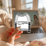Each Thank You Clears My Mind Stickers | Faith sticker collection, designed with a clean matte look, suitable for notebooks, planners, journals, laptops, phone cases and scrapbooks, bringing subtle motivation to creative spaces. - Image 2