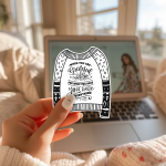 When You Are Grateful For What You Have You Have Everything Stickers | Faith sticker set, made with clear, crisp lettering, perfect for journals, planners, laptops, notebooks, phone cases and creative projects, offering quiet inspiration throughout the day. - Image 2