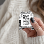 The Best Time To Be Grateful Is Always Stickers | Gratitude mini decal pack, printed with a neat and refined appearance, ideal for planners, journals, notebooks, laptops, phone cases and scrapbooks, supporting personal reflection through simple visuals. - Image 2