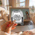 Take A Second To Think About How Blessed You Are Stickers | Motivational sticker set, designed with a clean matte look, perfect for journals, planners, laptops, notebooks, phone cases and creative projects, bringing subtle motivation to creative spaces. - Image 2