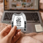 Never Let The Things You Want Make You Forget The Things You Have Stickers | Inspirational quote sticker set, crafted with attention to detail, perfect for journals, planners, laptops, notebooks, phone cases and creative projects, making a thoughtful small gift for loved ones. - Image 3