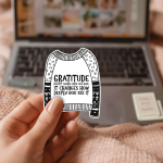Gratitude Doesn'T Change What You Have, It Changes How Deeply You See It Stickers | Inspirational sticker pack, crafted with attention to detail, perfect for journals, planners, laptops, notebooks, phone cases and creative projects, offering quiet inspiration throughout the day. - Image 2