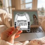 Gratitude Doesn'T Change What You Have, It Changes How Deeply You See It Stickers | Inspirational sticker pack, crafted with attention to detail, perfect for journals, planners, laptops, notebooks, phone cases and creative projects, offering quiet inspiration throughout the day. - Image 3