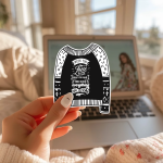 When You Love What You Have You Have Everything You Need Stickers | Faith sticker pack, made with clear, crisp lettering, suitable for notebooks, planners, journals, laptops, phone cases and scrapbooks, offering quiet inspiration throughout the day. - Image 3