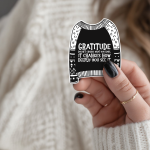 Gratitude Doesn'T Change What You Have, It Changes How Deeply You See It Stickers | Motivational sticker set, designed with a clean matte look, great for journals, planners, laptops, phone cases, notebooks and craft pages, bringing subtle motivation to creative spaces. - Image 2
