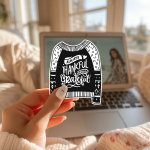 Always Thankful Forever Grateful Stickers | Inspirational sticker pack, finished with smooth detailed printing, perfect for journals, planners, laptops, notebooks, phone cases and creative projects, supporting personal reflection through simple visuals. - Image 2