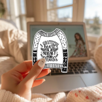 A Grateful Heart Is A Magnet For Miracles Stickers | Faith sticker set, finished with smooth detailed printing, suitable for notebooks, planners, journals, laptops, phone cases and scrapbooks, bringing subtle motivation to creative spaces. - Image 2