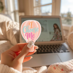 I Choose Me Stickers | Faith sticker collection, designed with a clean matte look, perfect for journals, planners, laptops, notebooks, phone cases and creative projects, bringing subtle motivation to creative spaces. - Image 2